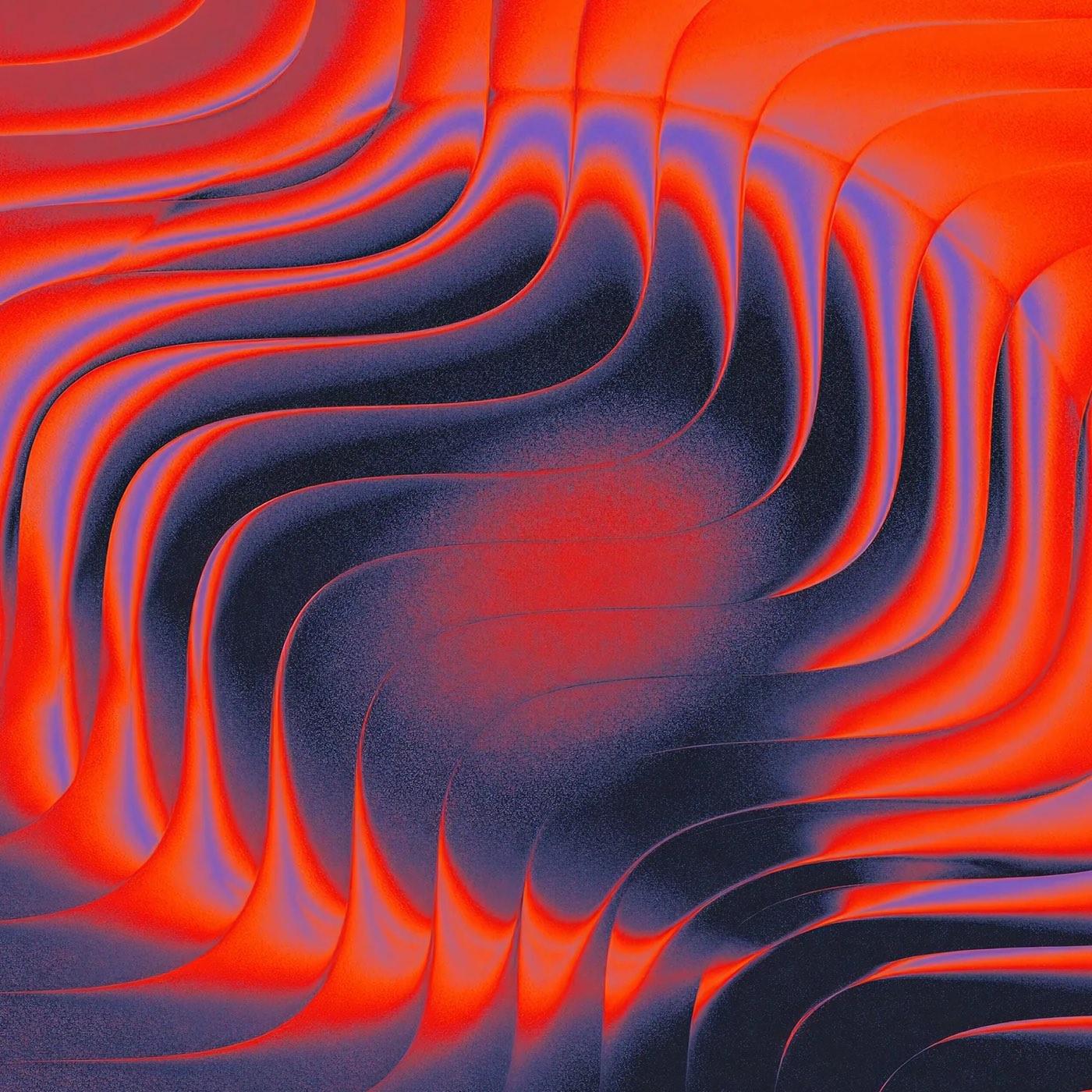 Abstract orange and violet waves, the artwork of Liozuvyeni's casting page